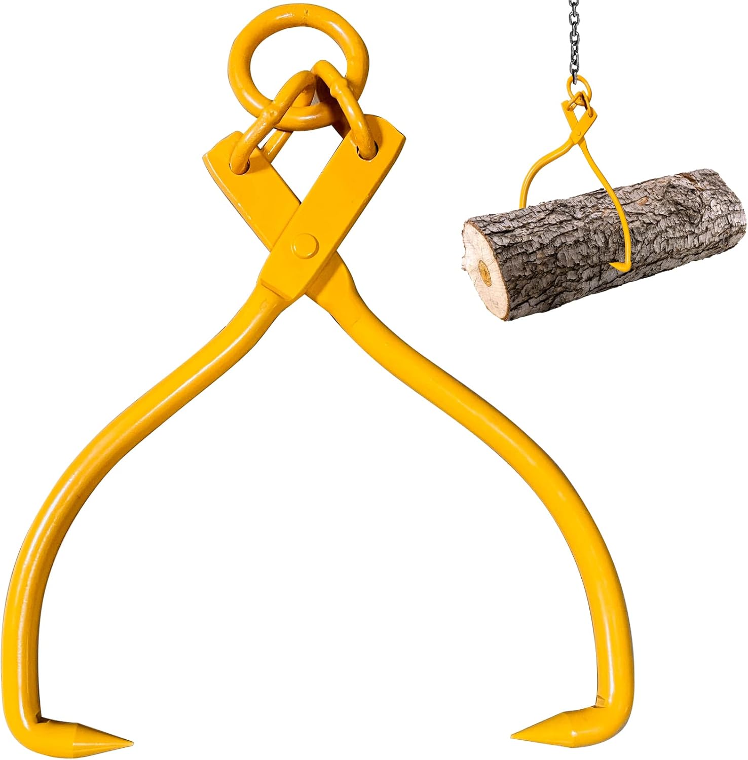 BotaBay Pinzas de elevación de troncos mejoradas, pinzas de elevación de troncos de madera de 16 pulgadas, pinza de madera resistente para levantar