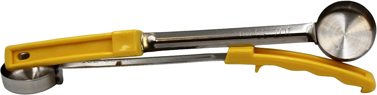 Habanerofire Cuchara de acero inoxidable sólido de 1 onza para medir y servir cucharas para servir de grado comercial (paquete de 12)