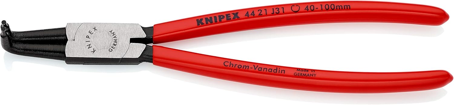 KNIPEX Alicates internos de anillo de presión en ángulo de 90 puntas forjadas