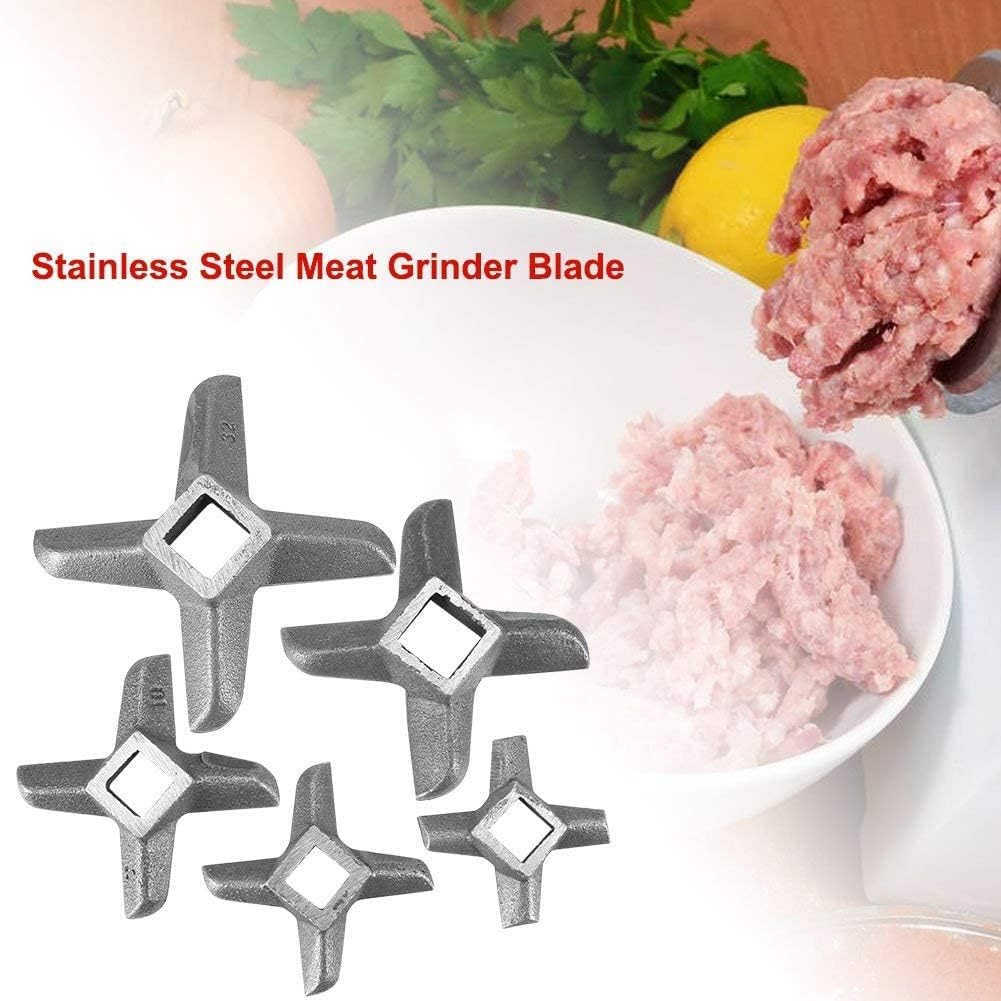 Haofy – Cuchilla para picadora de carne, de acero inoxidable, repuesto para picadora de carne, cuchilla de repuesto para picadoras (# 32)