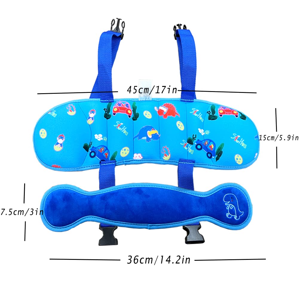Soporte para la cabeza del asiento de automóvil para niños pequeños, soporte ajustable para el cuello, correa para la cabeza, correa para la cabeza,