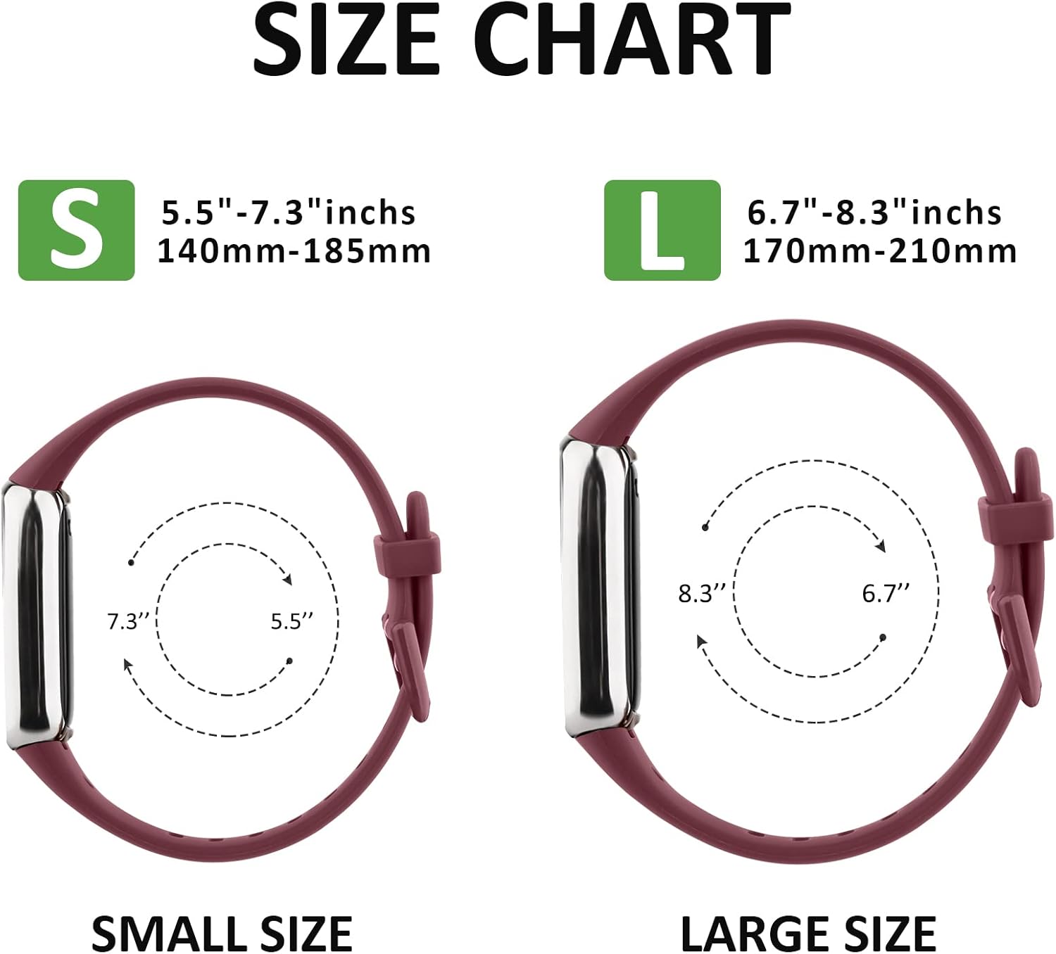 AK Correa deportiva compatible con bandas Fitbit Luxe para mujeres y hombres, correas deportivas de repuesto de silicona suave para Fitbit Luxe
