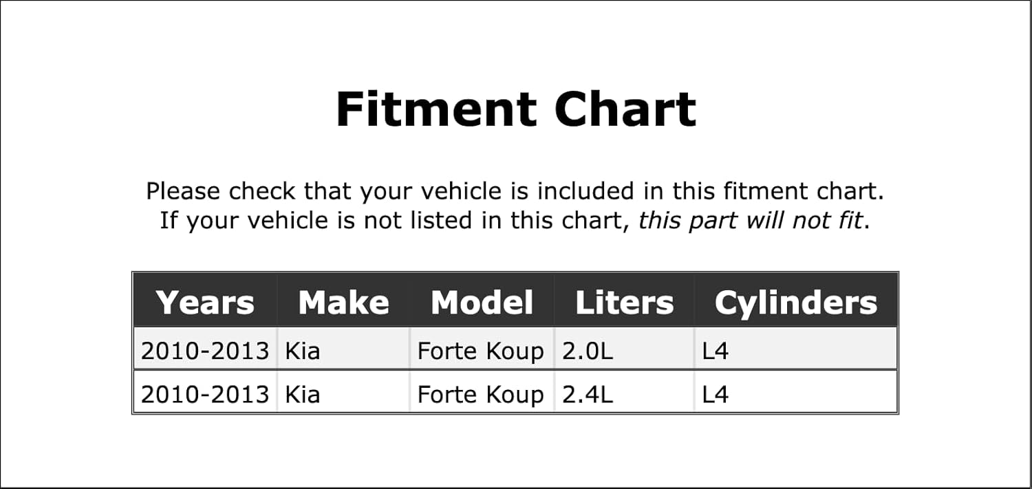 Soporte de motor derecho compatible con Kia Forte Koup PC-1082786 2010 2011 2012 2013