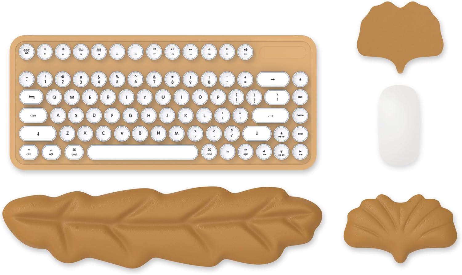 iCasso Juego de reposamuñecas para teclado, almohadilla ergonómica de espuma viscoelástica para teclado y mouse, fácil de escribir y aliviar el
