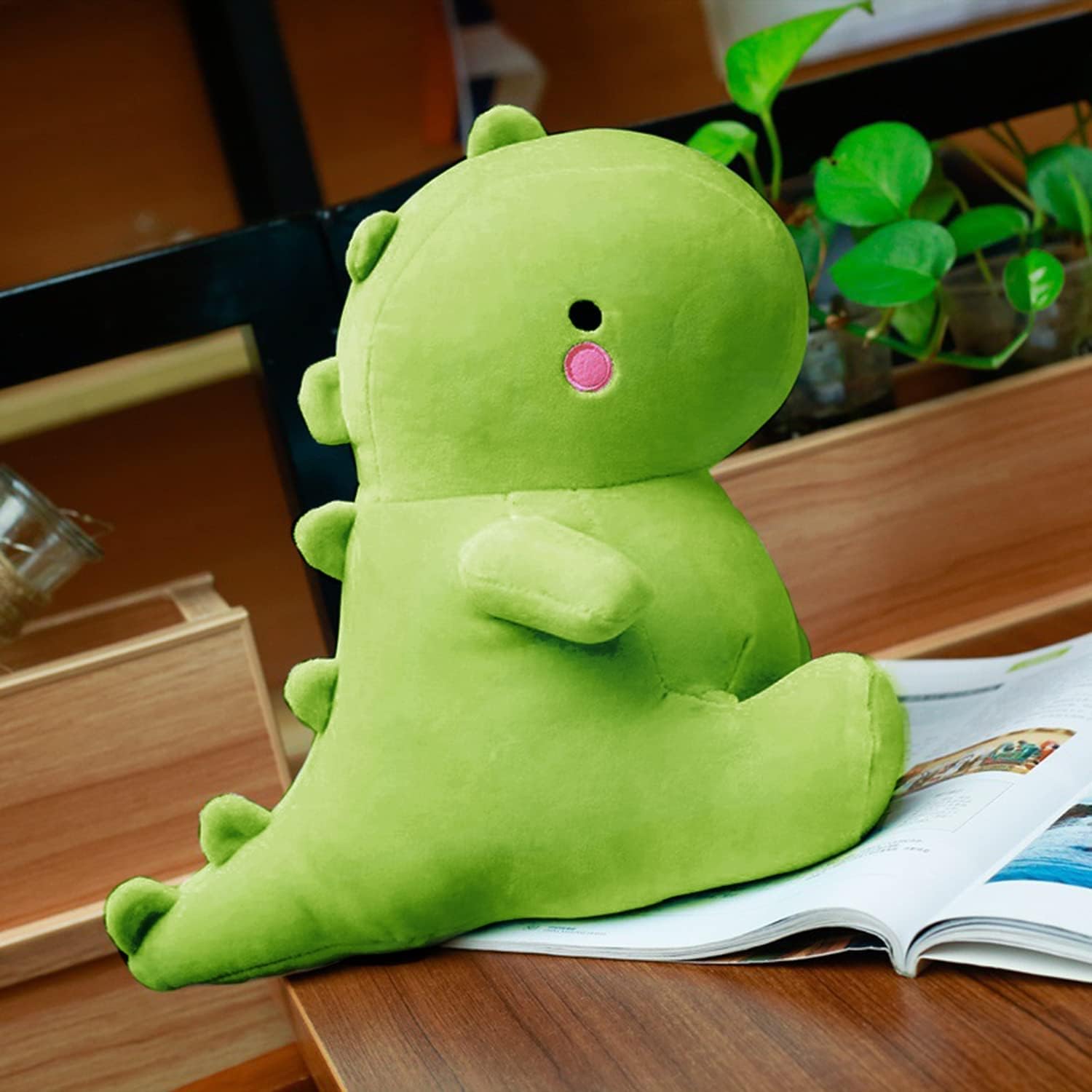 Lindos juguetes de peluche de dinosaurio, animales de peluche de dinosaurio grueso, animales de peluche suaves de dinosaurio, regalos de cumpleaños