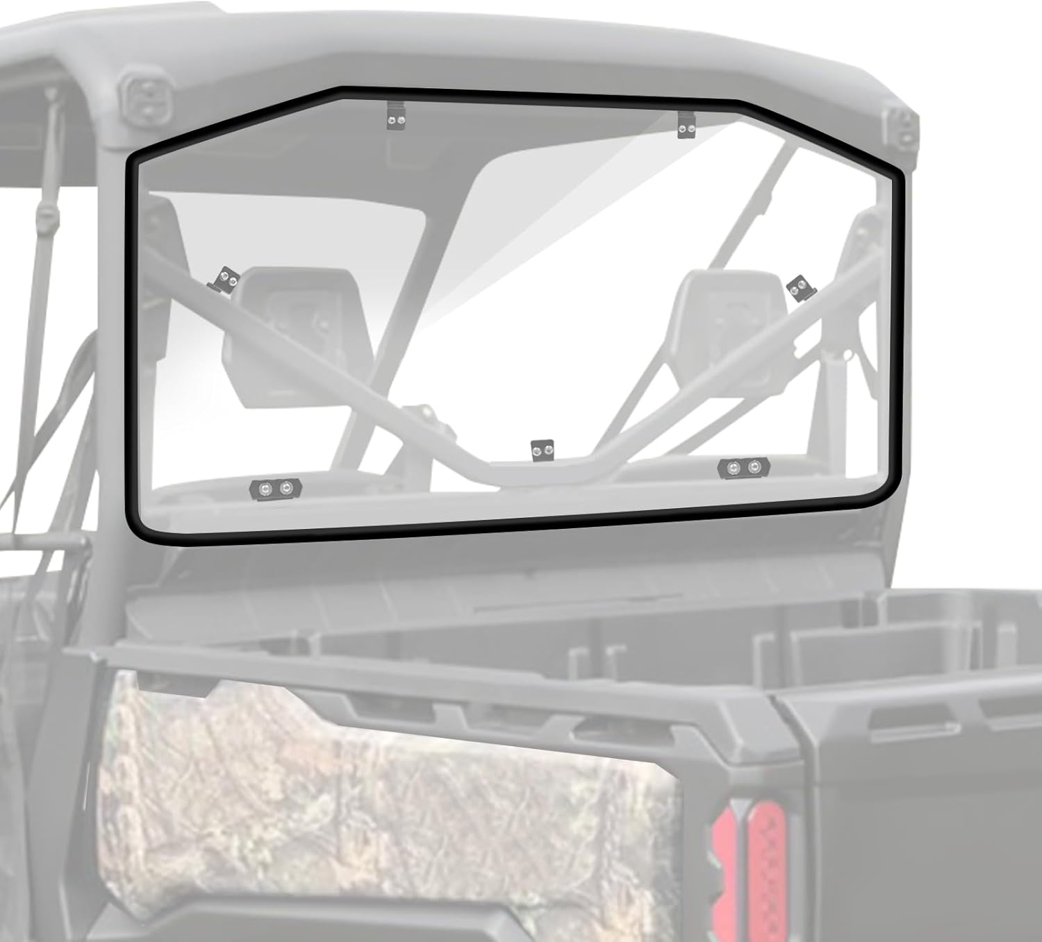 StarknightMT – Parabrisas trasero resistente a los arañazos  Ventana trasera StarknightMT a prueba de rayos UV compatible con Can-Am Defender