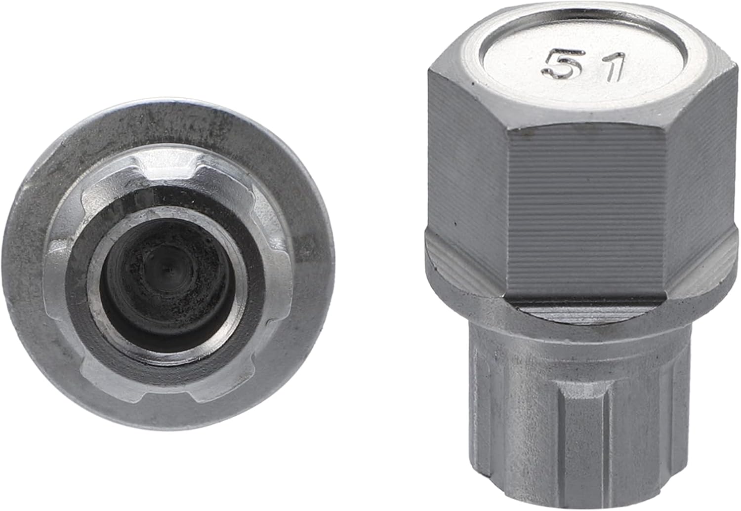 X AUTOHAUX Tuerca de llave de bloqueo de rueda de automóvil 6PT para Volkswagen para VW JettaPassatGolfRabbitGTI para Audi Spline llaves hexagonales