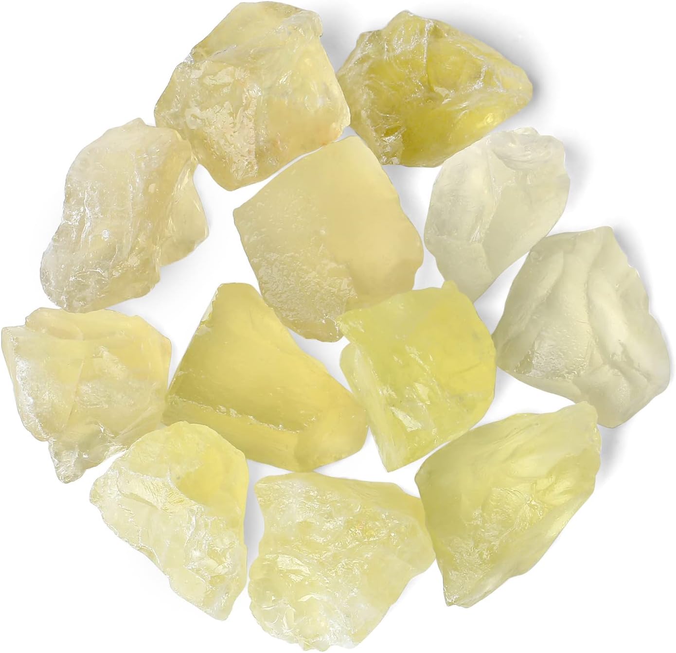 QINJIEJIE Piedras naturales de cristales crudos de citrino de 0.9 libras, grandes rocas ásperas de 1 pulgada, piedras preciosas de Reiki, fuentes
