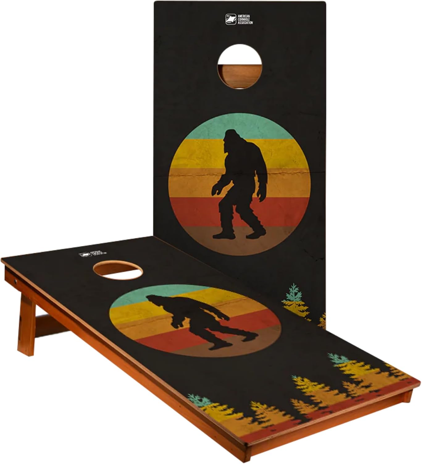 ACA – Tableros recreativos de la Asociación Americana de Cornhole para patio trasero, 2 x 4 pies