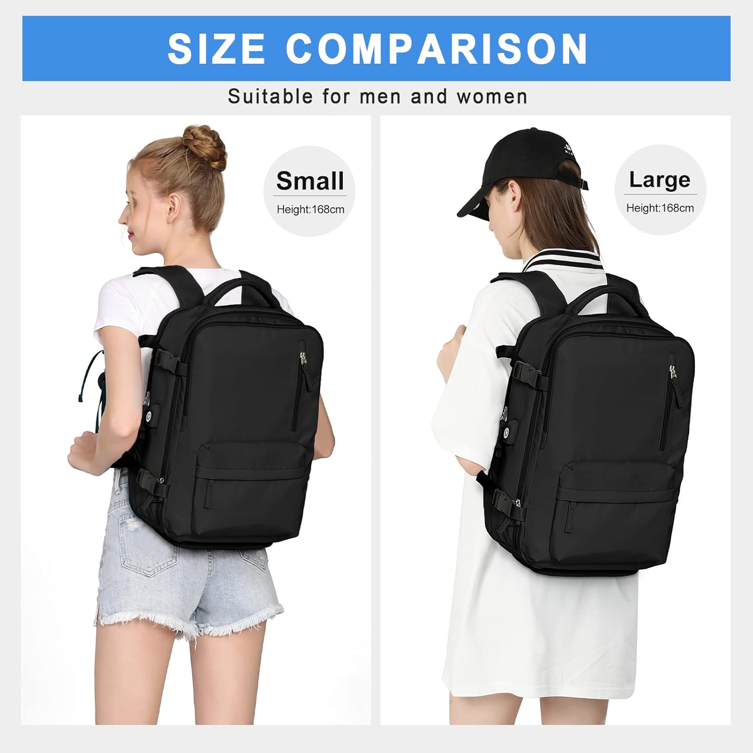 Mochila, negro (Q-Black), L, Mochila para portátil