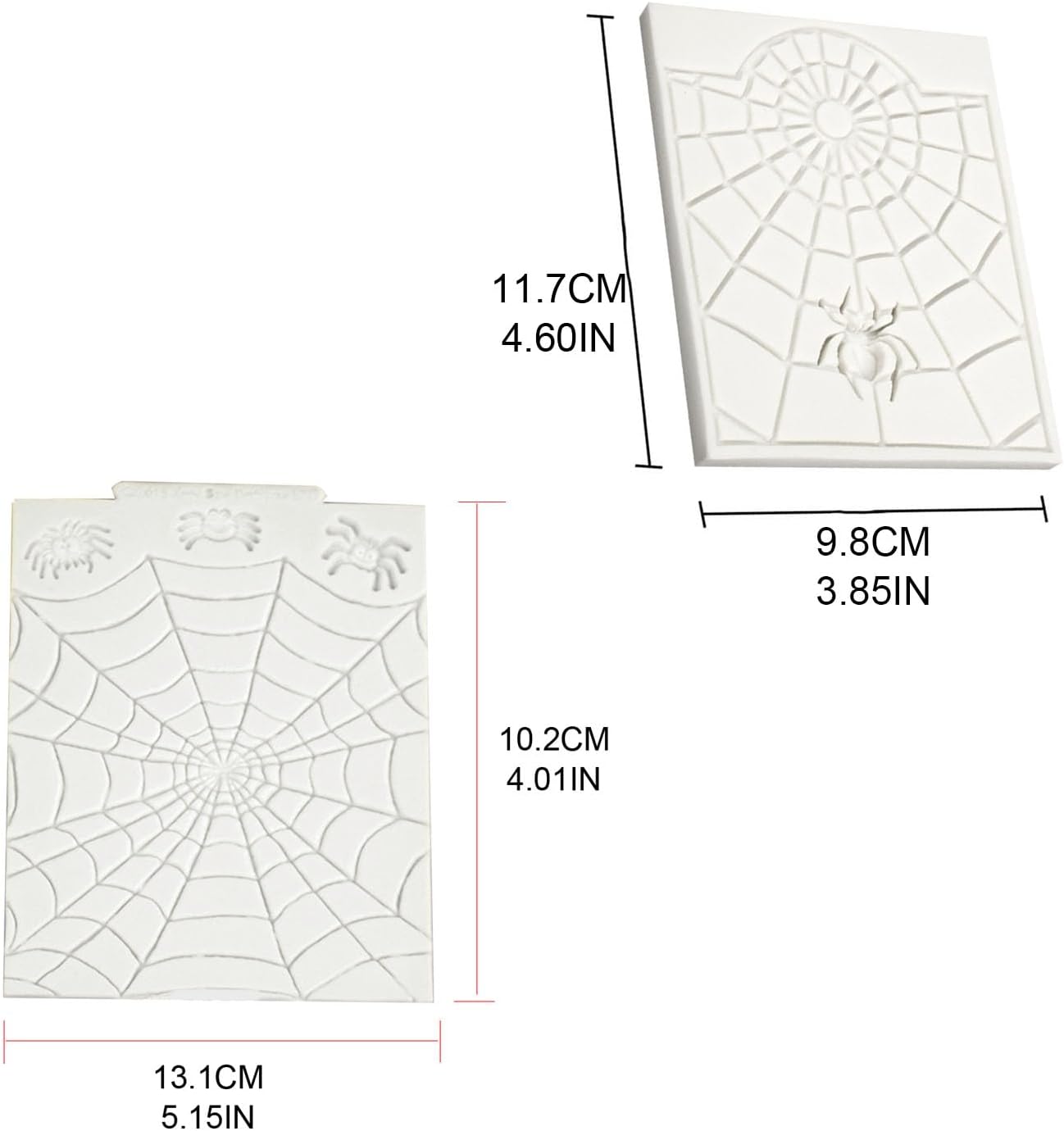 Molde para hornear de Halloween, arañas, telarañas, silicona, Sugarcrafts, molde de resina para tartas, decoración de fondant, telarañas, molde de