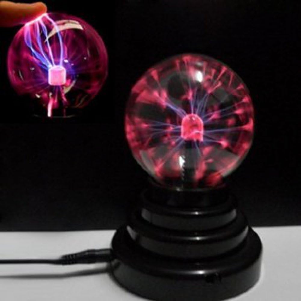 PowerTRC Bola de plasma  3 pulgadas  Nebulosa, rayo trueno para fiestas, decoraciones, accesorios, niños, dormitorio, hogar y regalos alimentados