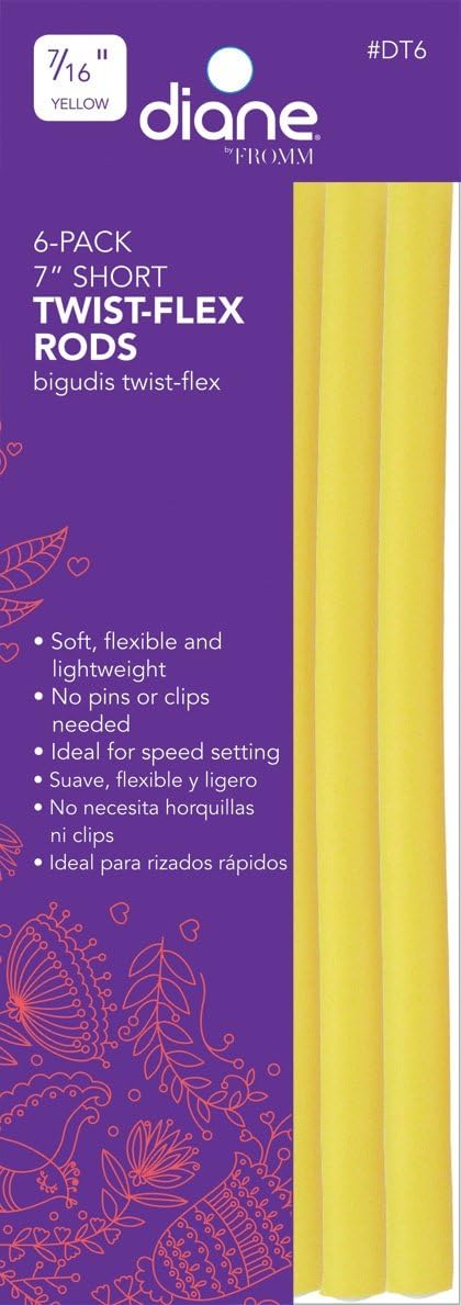 Diane Varillas Twist-flex de 716″ de diámetro amarillo corto * 7″ de largo