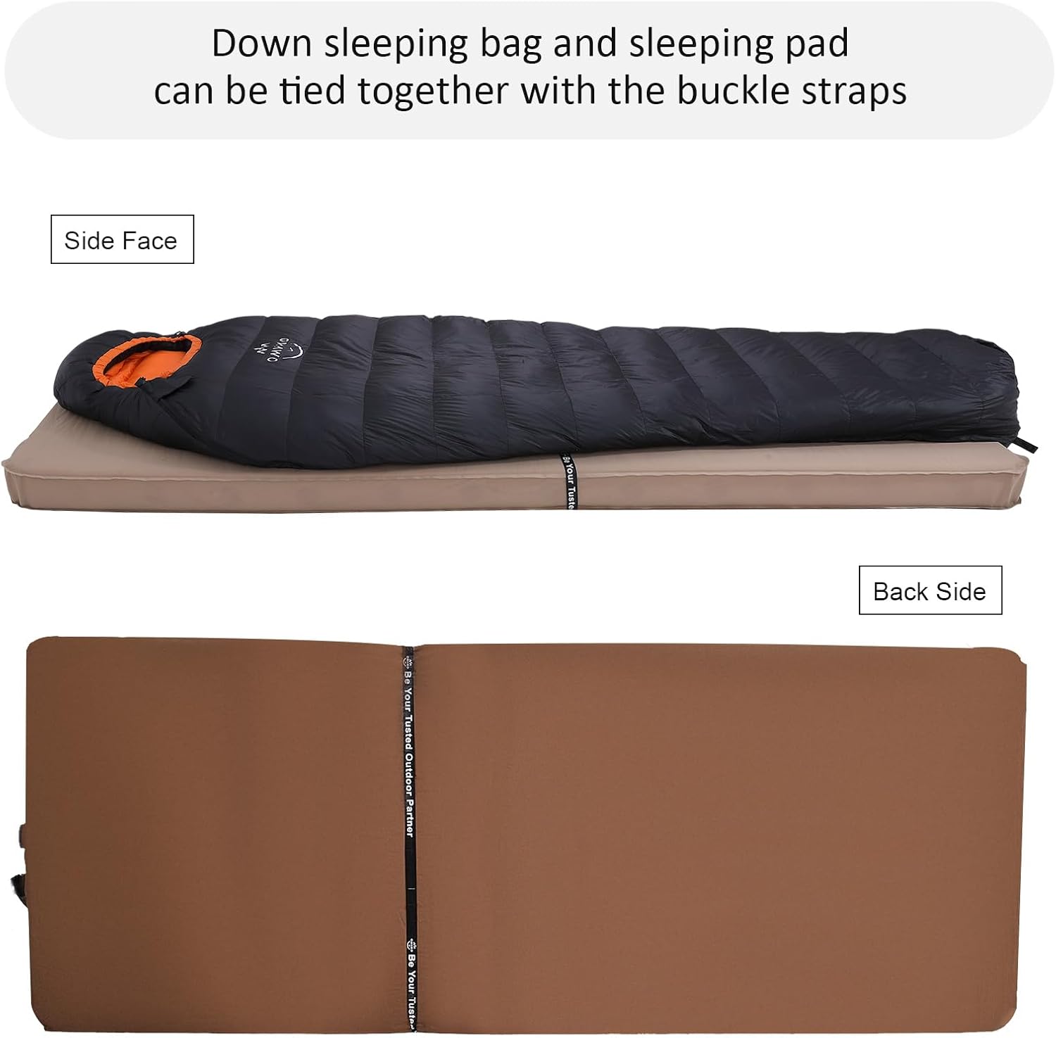 Saco de dormir de plumón de pato de 15F y 10F para adultos, potencia de relleno de 650, ultraligero para 4 estaciones, saco de dormir rectangular