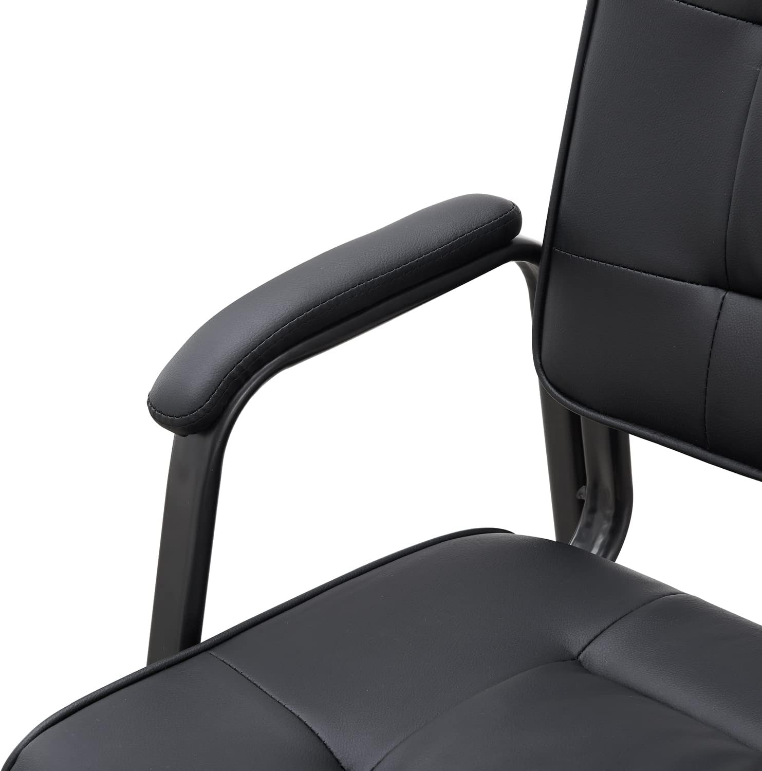 Naomi Home Silla de Oficina – Silla de Oficina – Silla de Oficina – Piel sintética, color negro