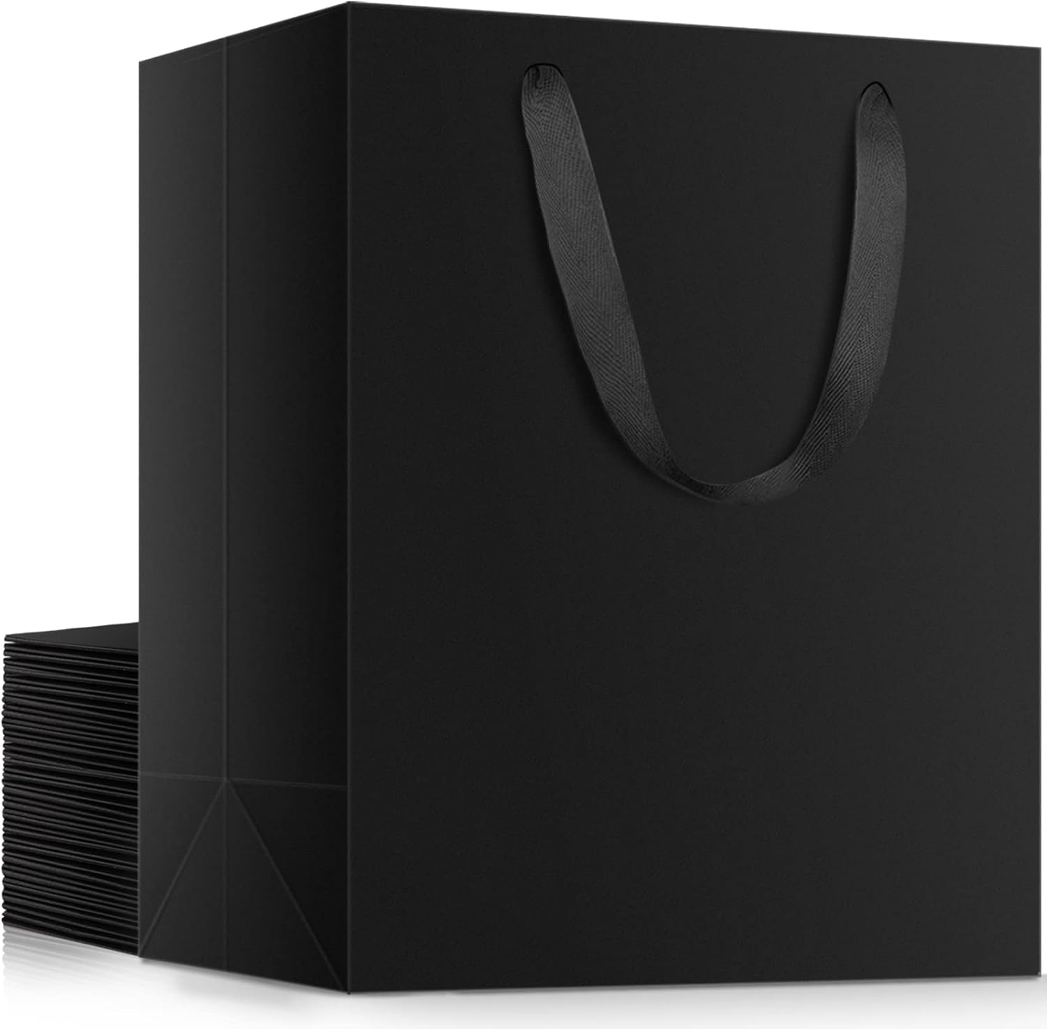 EUSOAR Bolsas grandes para envolver regalo, 20 bolsas de papel de 9.8 x 5.1 x 12.6 pulgadas con asas a granel, bolsas de compras para recuerdos de
