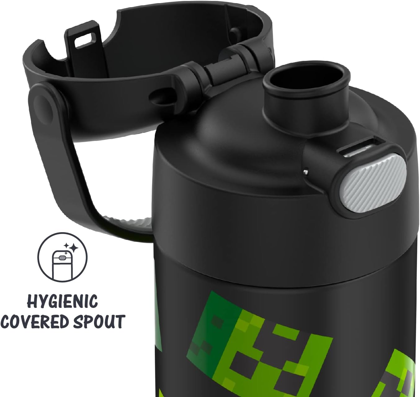 THERMOS FUNTAINER – Botellas de agua de Minecraft, 16 onzas y 12 onzas