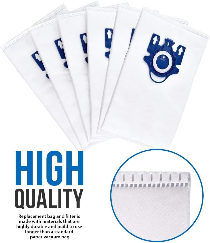 Bolsa de repuesto AirClean 3D Efficiency para bolsas de vacío Miele tipo GN compatible con Miele S2, S5, S8, Classic C1, Complete C2 y Complete C3