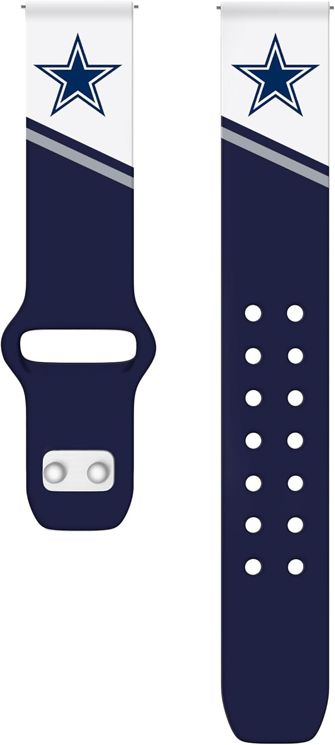 Game Time Dallas Cowboys HD Champion Series – Correa de reloj compatible con Samsung Galaxy Watch