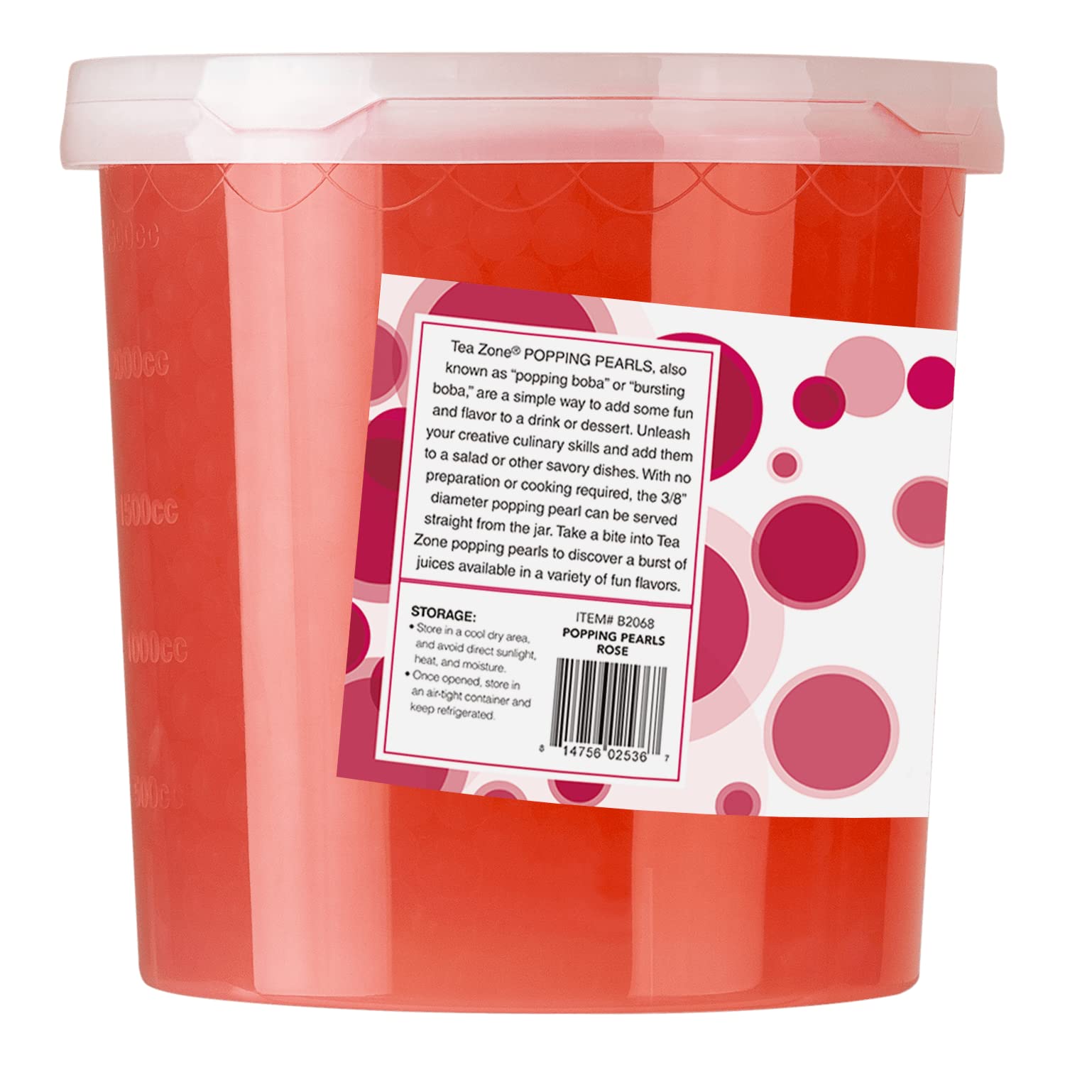Tea Zone – Perlas explosivas de rosa, de 7 libras