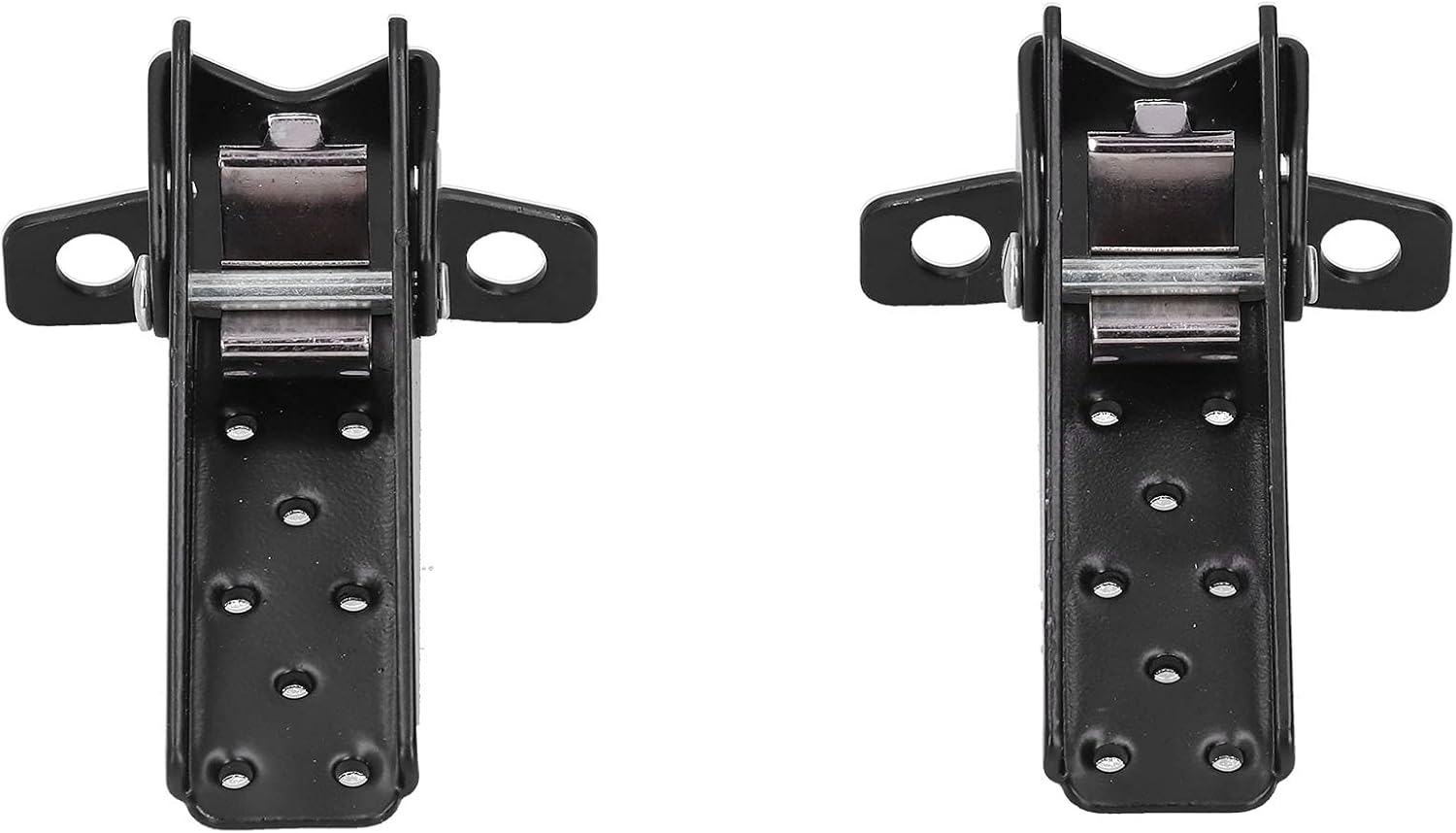 Estriberas universales para motocicleta, reposapiés plegables, pedal de acero, color negro, universal para motocicleta retro, ATV
