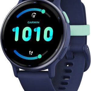 Garmin vívoactive 5, reloj inteligente GPS de salud y fitness, pantalla AMOLED, hasta 11 días de batería, azul marino Garmin vívoactive 5, reloj inteligente GPS de salud y fitness, pantalla AMOLED, hasta 11 días de batería, azul marino