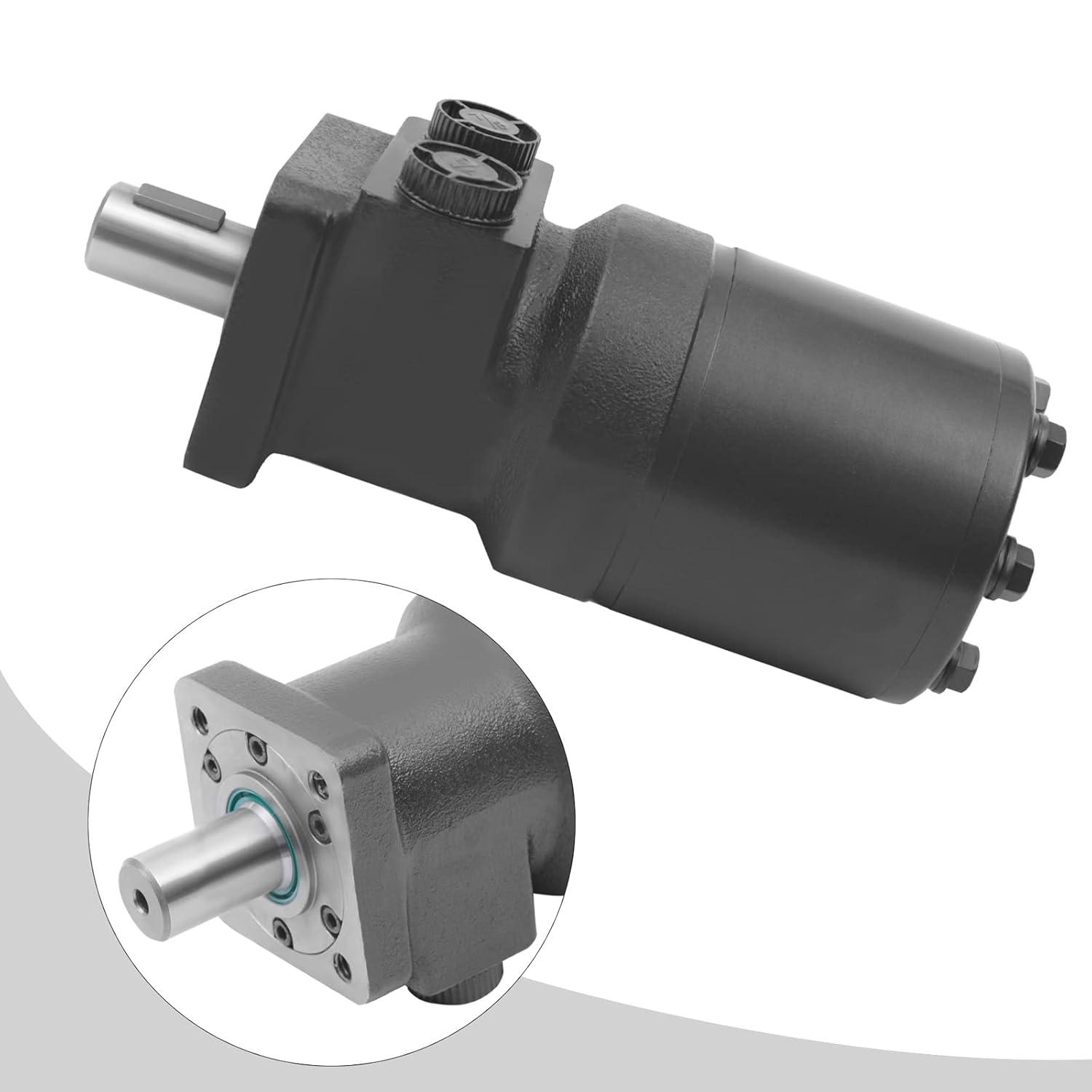 Motor hidráulico para Char-Lynn Eaton S Series, Char-Lynn 103-1016-012, Eaton 103-1016, motor hidráulico de eje recto 3.6 cúbicos en desplazadores,