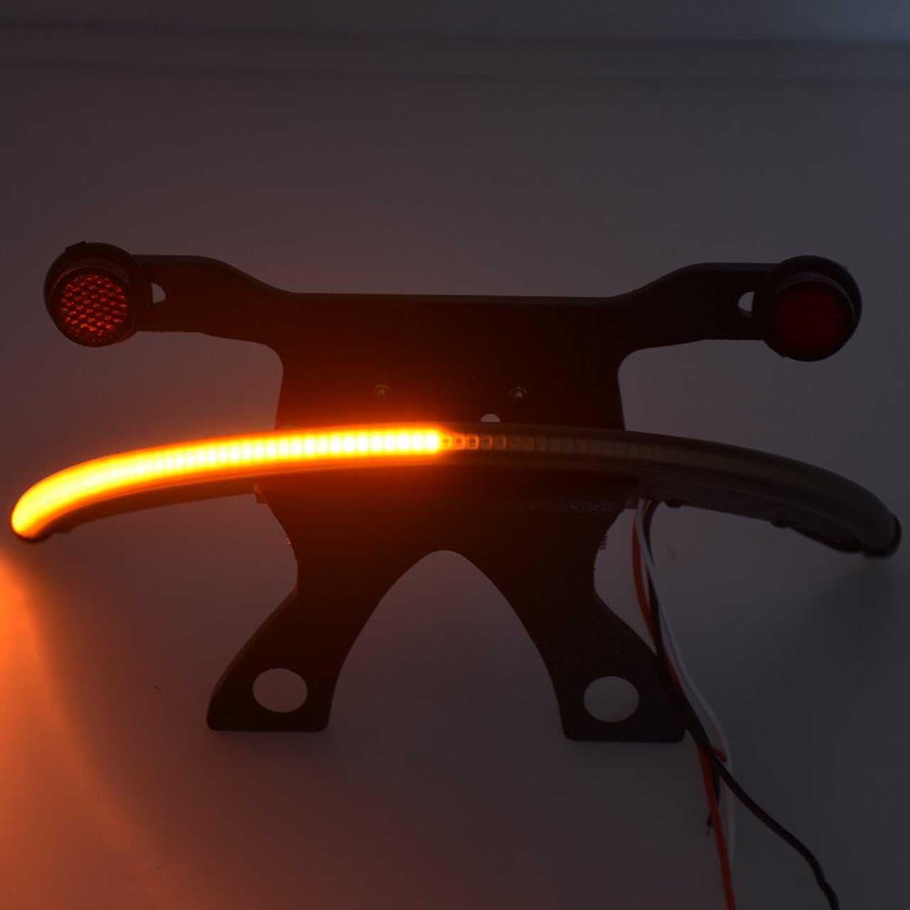 HDBUBALUS Soporte de luz trasera de lente ahumada ámbar LED Fender para Victory Vegas 2003-2017