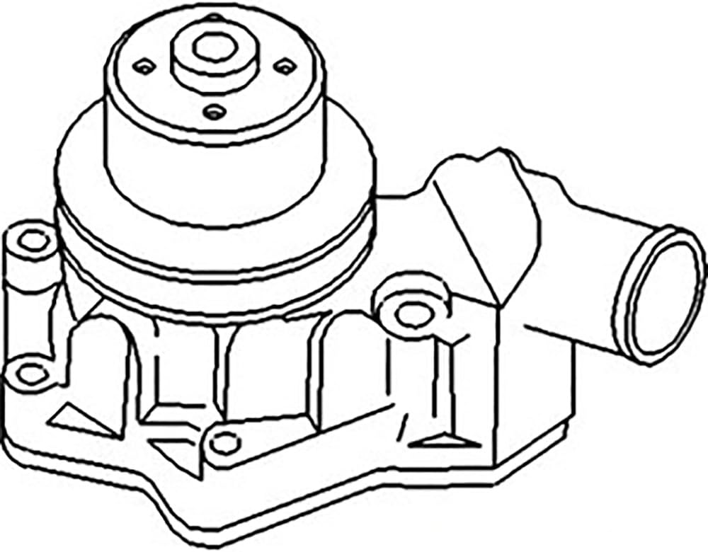 RE67186 Bomba de agua con juntas para John Deere para JD Tractor 5200