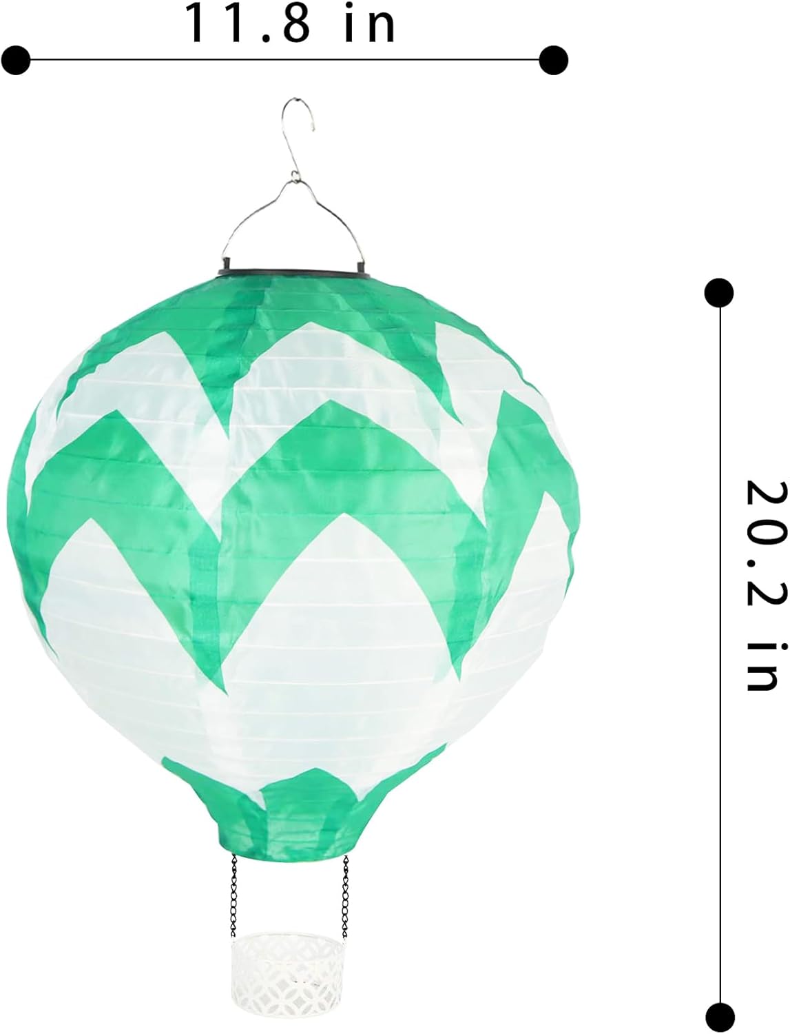 Linterna solar de globo de aire caliente con luz de llama parpadeante, luces colgantes solares para exteriores, impermeables, para jardín, patio,