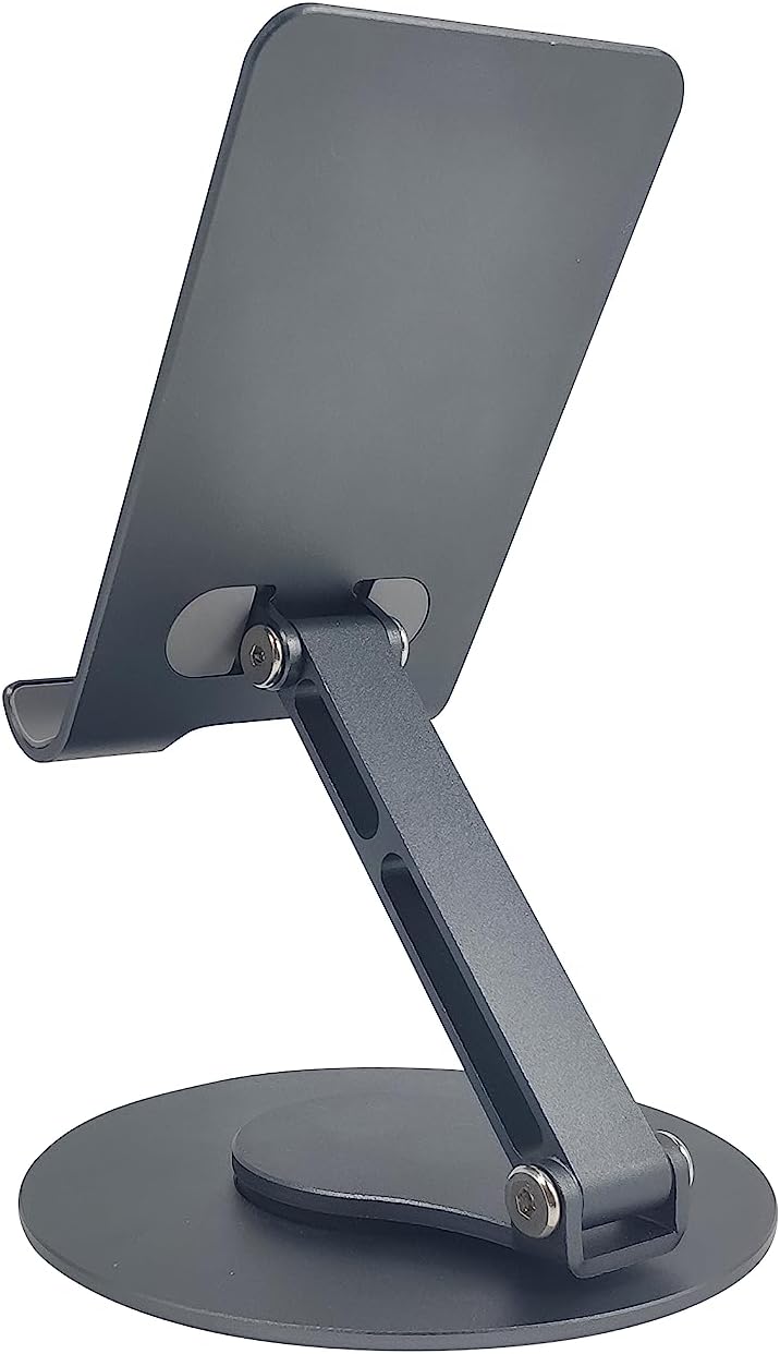 Soporte universal para teléfono celular giratorio de 360, compatible con iPhoneAndroid y iPadTablet. Agarre seguro, altura ajustable, flexible y