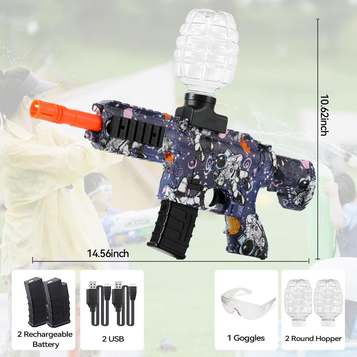 HYNXM Juguete de bola de salpicaduras para actividades al aire libre
