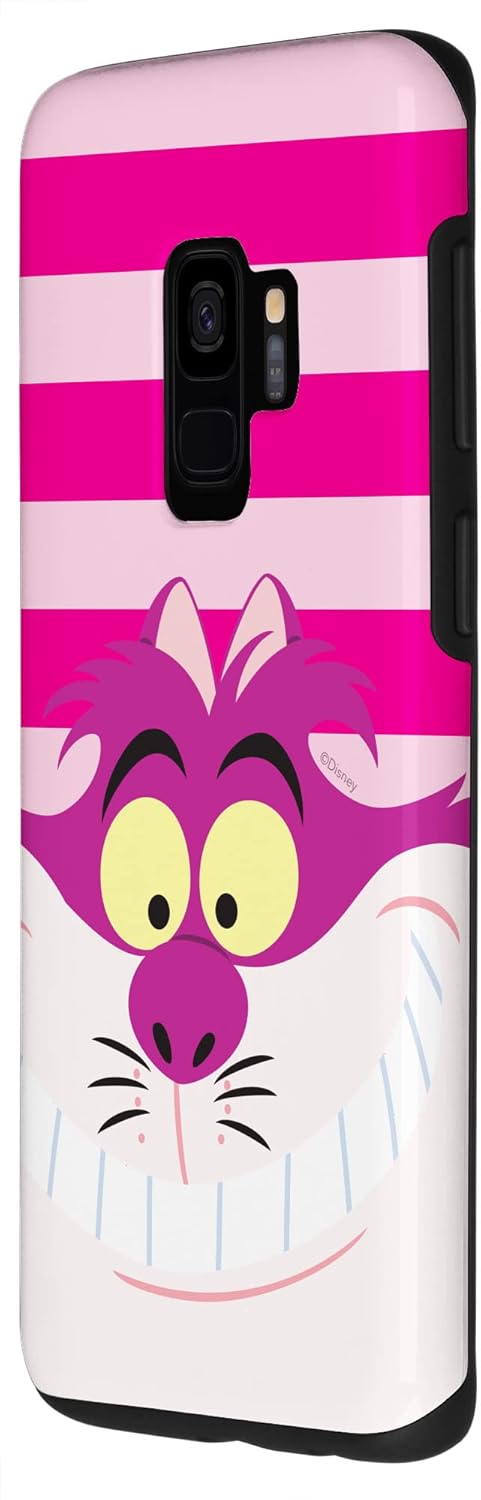 Funda para Galaxy S9 Disney Alicia en el País de las Maravillas Cheshire Cat Pink Stripes