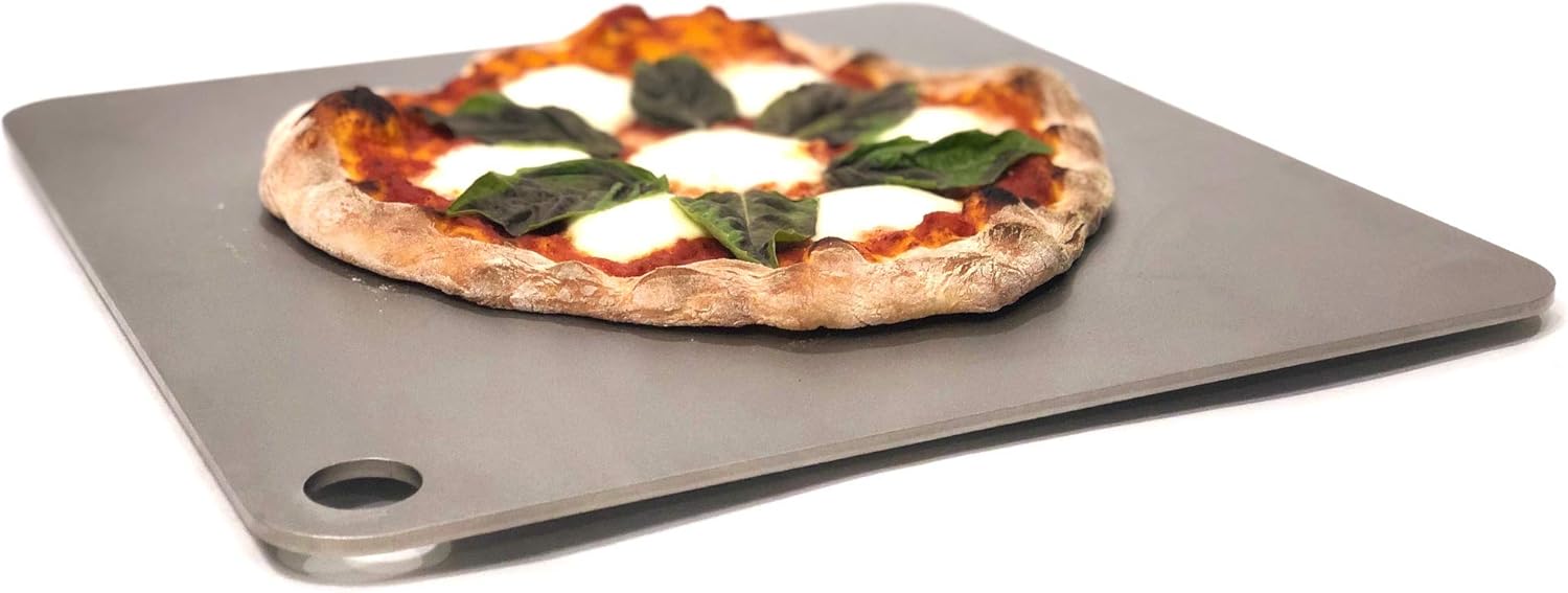 Conductive Cooking – Bandeja de acero cuadrada para pizza