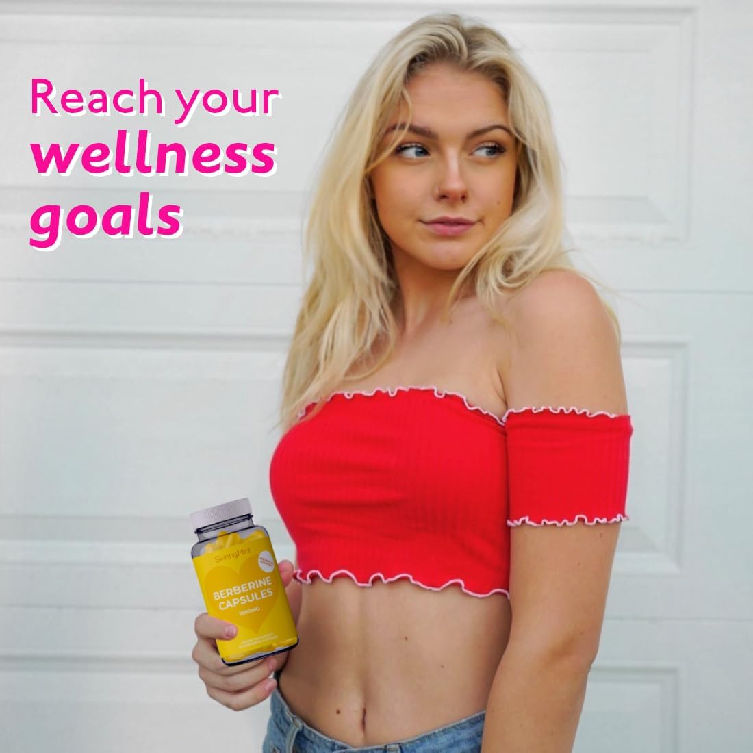 SkinnyMint Suplemento de berberina de 1500 mg por porción, berberina para apoyo general de la salud  Sin gluten, veganas, cápsulas vegetarianas (90