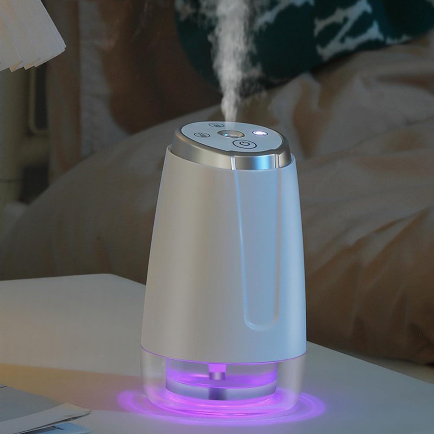 GBSELL Difusor de aceite esencial de aroma portátil, humidificador de 3 modos de niebla ajustables, humidificadores para automóvil, dormitorio,