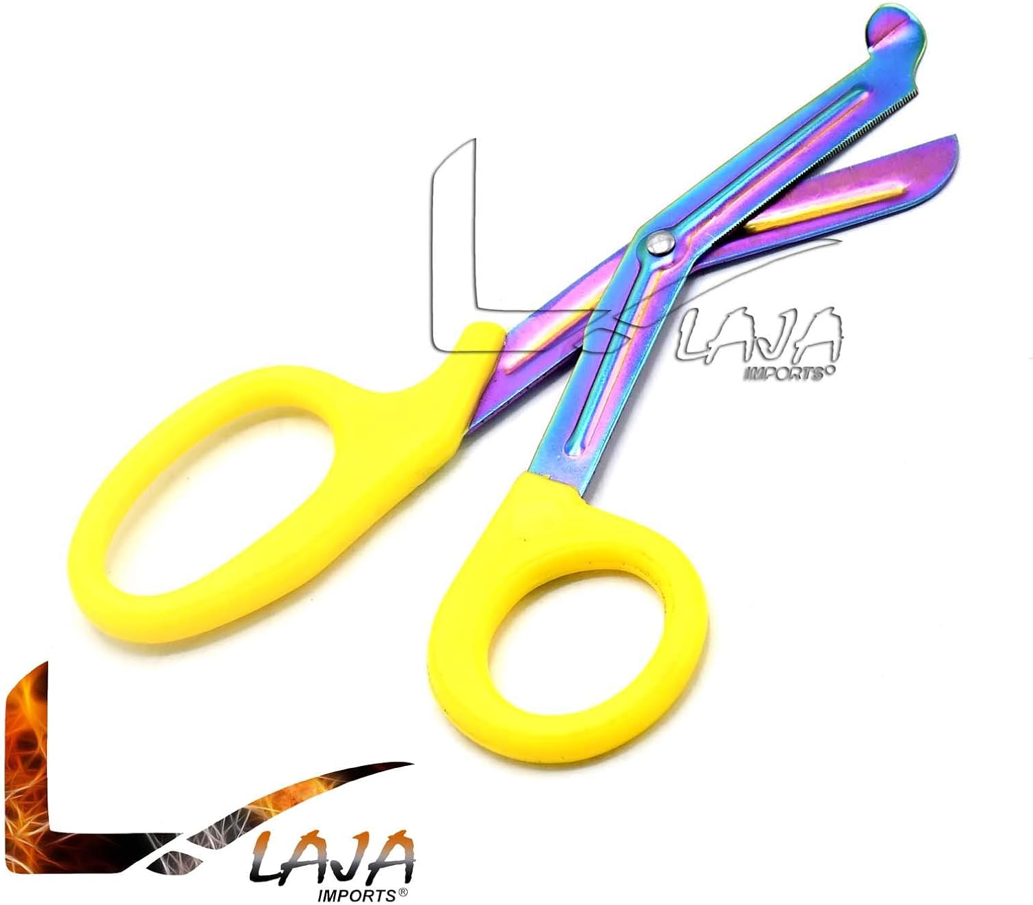 Color multi militar resistente amarillo del arco iris de las tijeras Emtparamédico del trauma del estilo