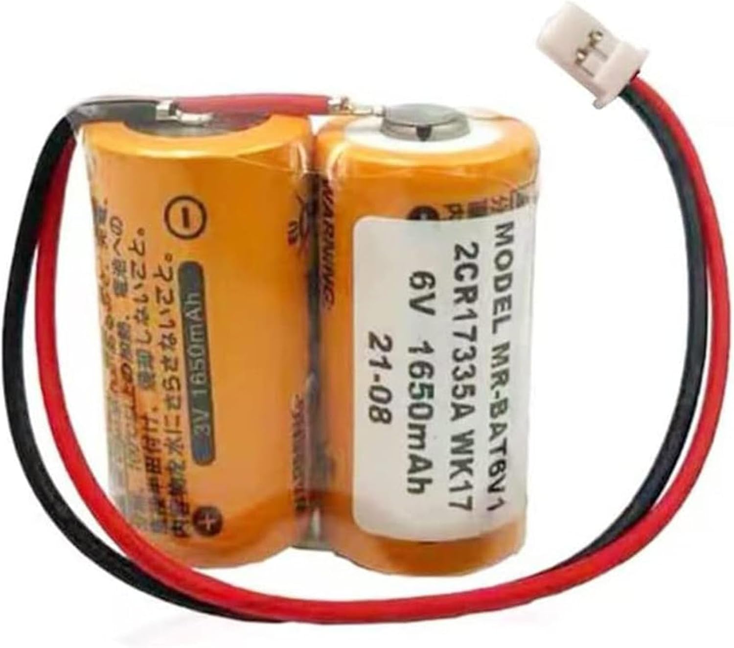 WELLVEUSPaquete de 20 MR-BAT6V1 2CR17335A WK17 6V 1650mAh para Mitsubishi M80 Driver MR-J4 servo System