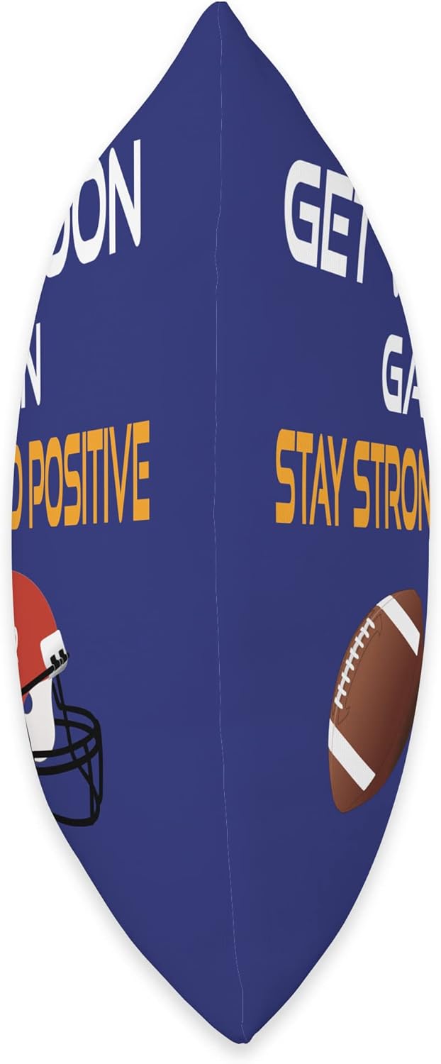 DesignsByKelley Best Wishes Fast Recovery Gifts Get Well Soon Football Gifts – Almohada para niños y adolescentes, 16.0 x 16.0in, multicolor