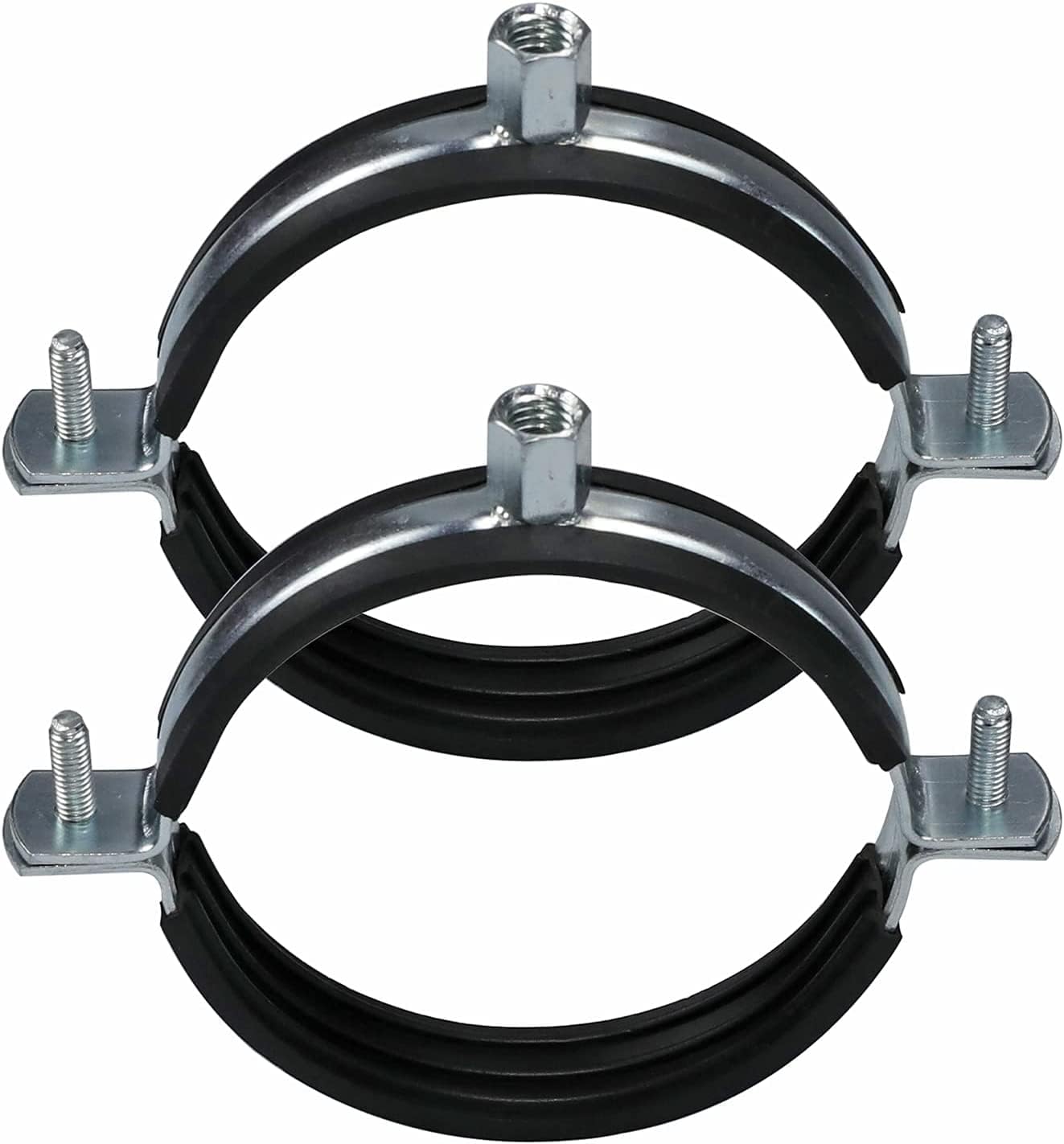 5 piezas de soporte de tubo de anillo dividido, resistente, ajustable, abrazadera de montaje en pared, soporte de tubería, identificación de 3