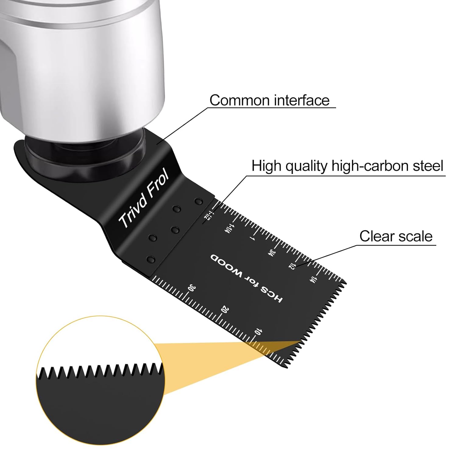 100 hojas de sierra oscilantes, cuchillas multiherramienta universales profesionales de titanio para madera y plásticos, metal, kits de cuchillas