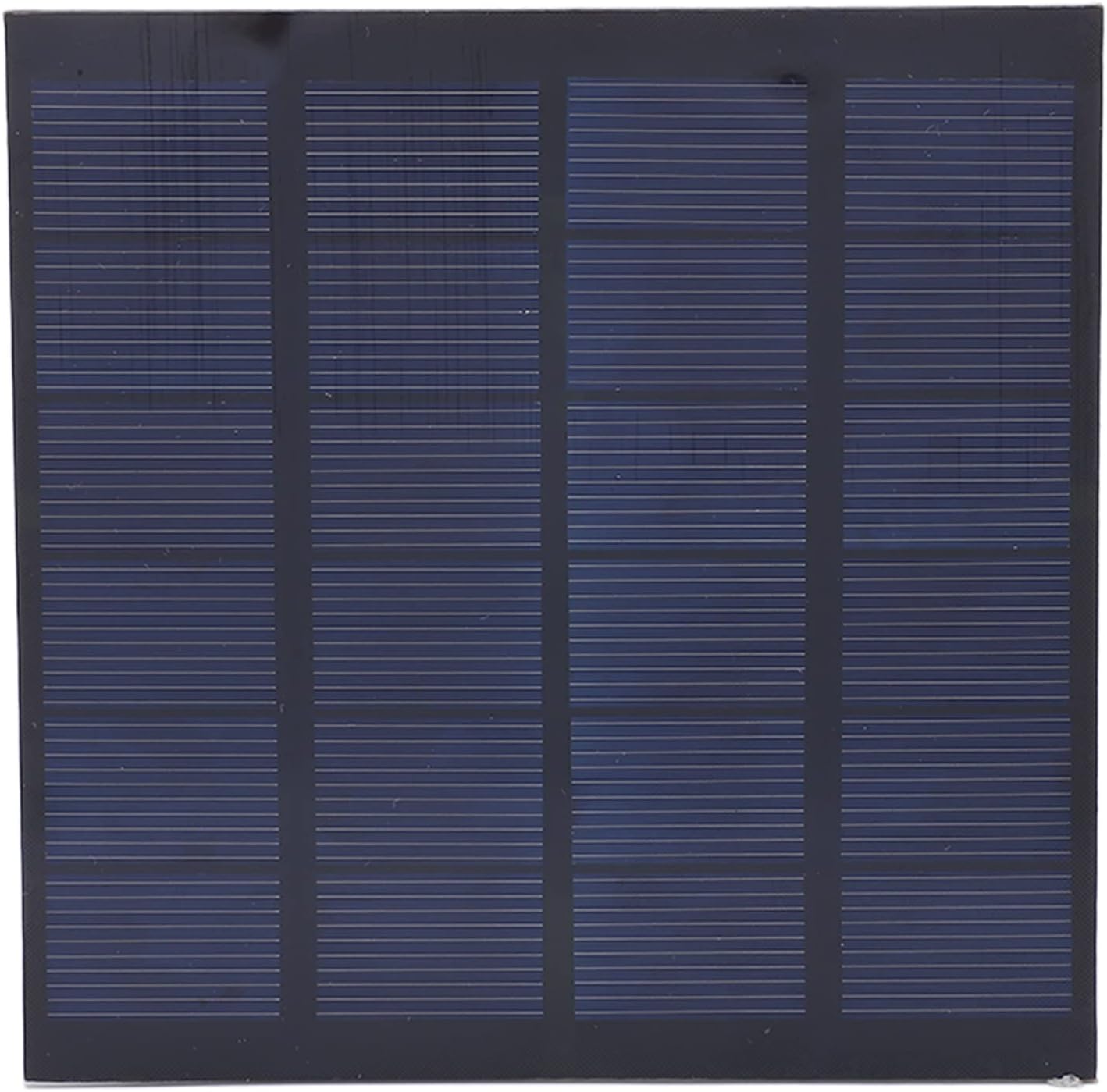 Panel solar monocristalino de 6V 1.5W alta tasa de conversión Tamaño compacto resistente al agua resistente a los rayos UV Diseño para bicicleta