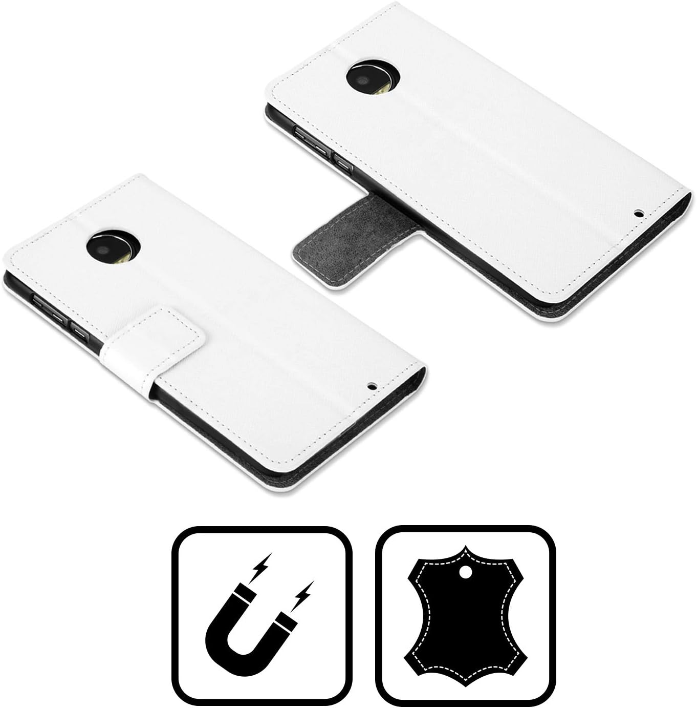 Head Case Designs Officially Licensed The Pogues Rum Sodony & The Lash Graphics Leather Book Wallet Case Cover Compatible with Moto E7 PowerMoto E7i
