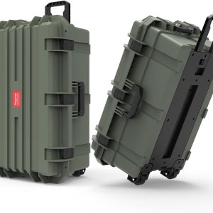 Regetek Funda rígida impermeable, 33 x 21 x 14 pulgadas, funda para equipo con ruedasespuma personalizable, funda de rodillo de engranajes para Regetek Funda rígida impermeable, 33 x 21 x 14 pulgadas, funda para equipo con ruedasespuma personalizable, funda de rodillo de engranajes para