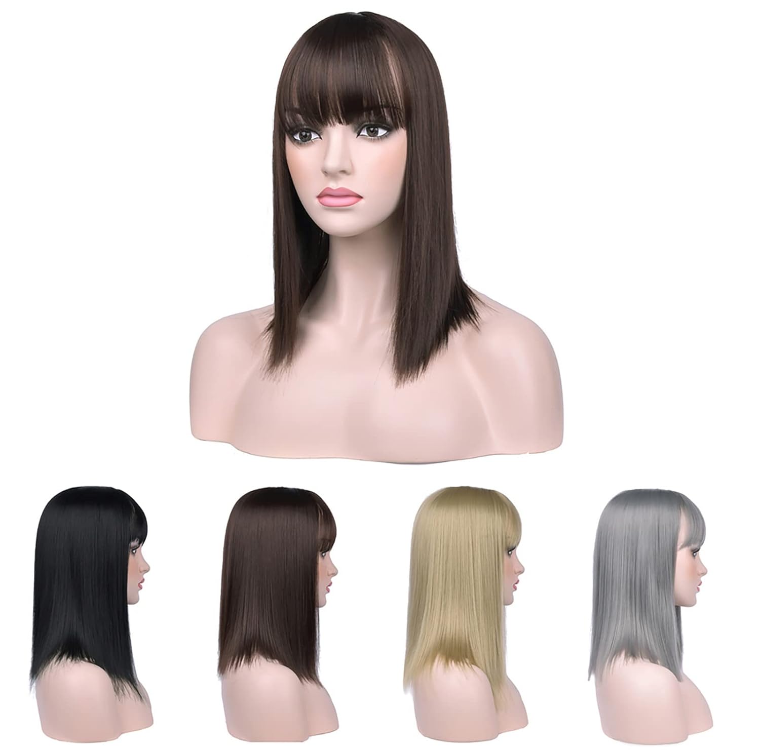 Extensiones de cabello humano con clip para mujer