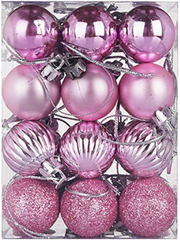 Adornos para árbol de Halloween, adornos de Navidad rosados, decoración de árbol de Halloween, adornos de otoño, adornos de Navidad, bolas de