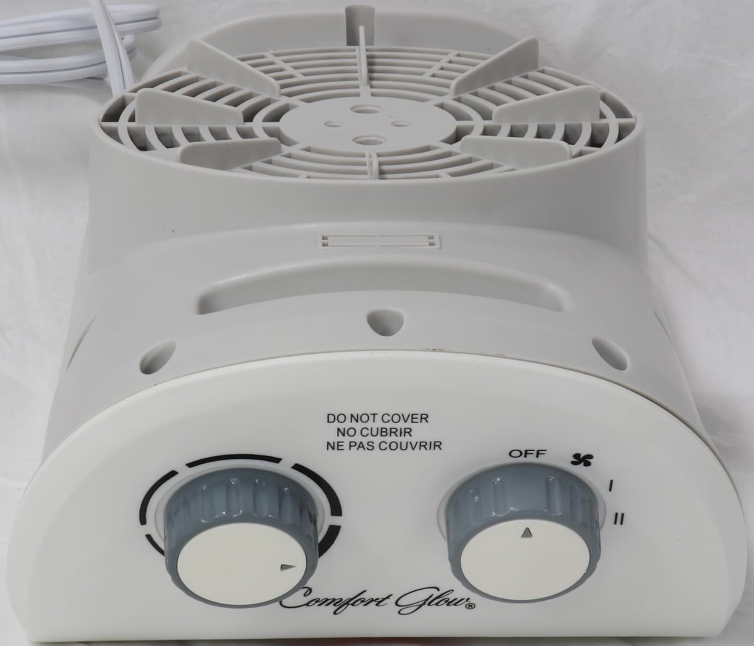 Comfort Glow EFH1518 Calentador eléctrico de ventilador, color blanco