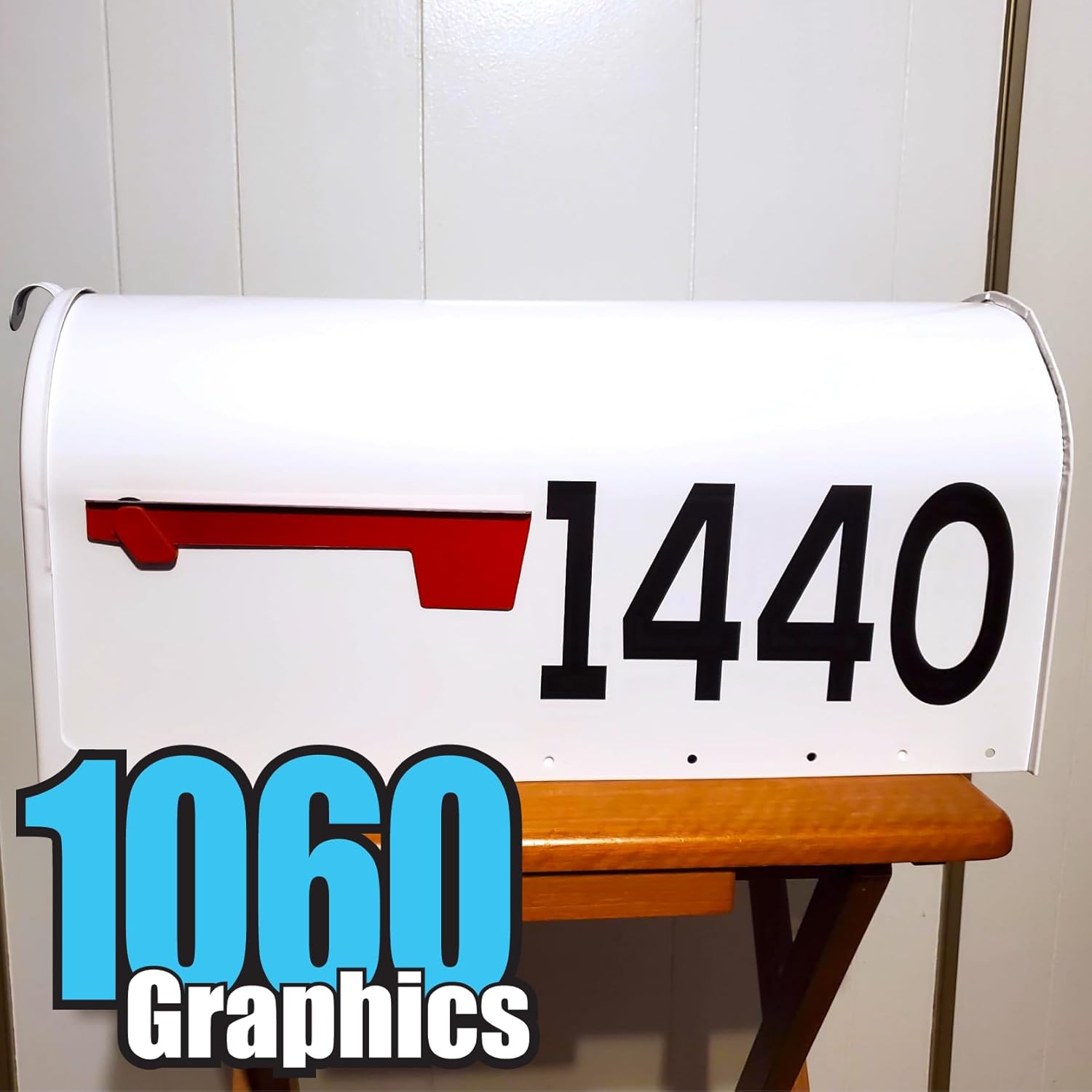1060 Graphics – Números de buzón reflectantes de 8 pulgadas de alto – Calcomanía hecha a medida, letras de vinilo premium, casa, negocios,
