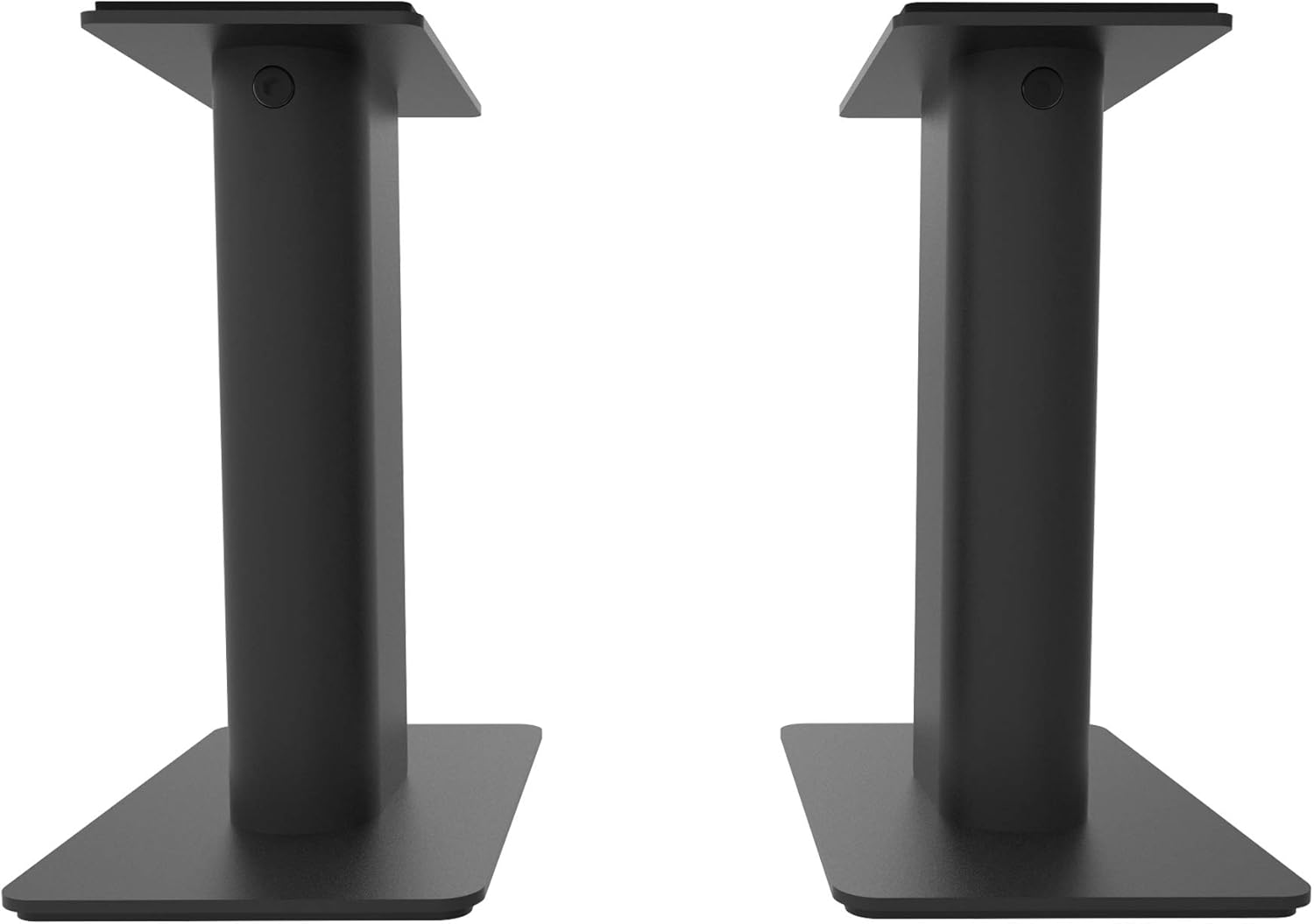 Kanto YU4WALNUT 140W Bookshelf Speakers with Bluetooth – Walnut (Pair) SP9 9″ Fixed-Height Desktop Stands for Bookshelf Speakers – Black (Pair)