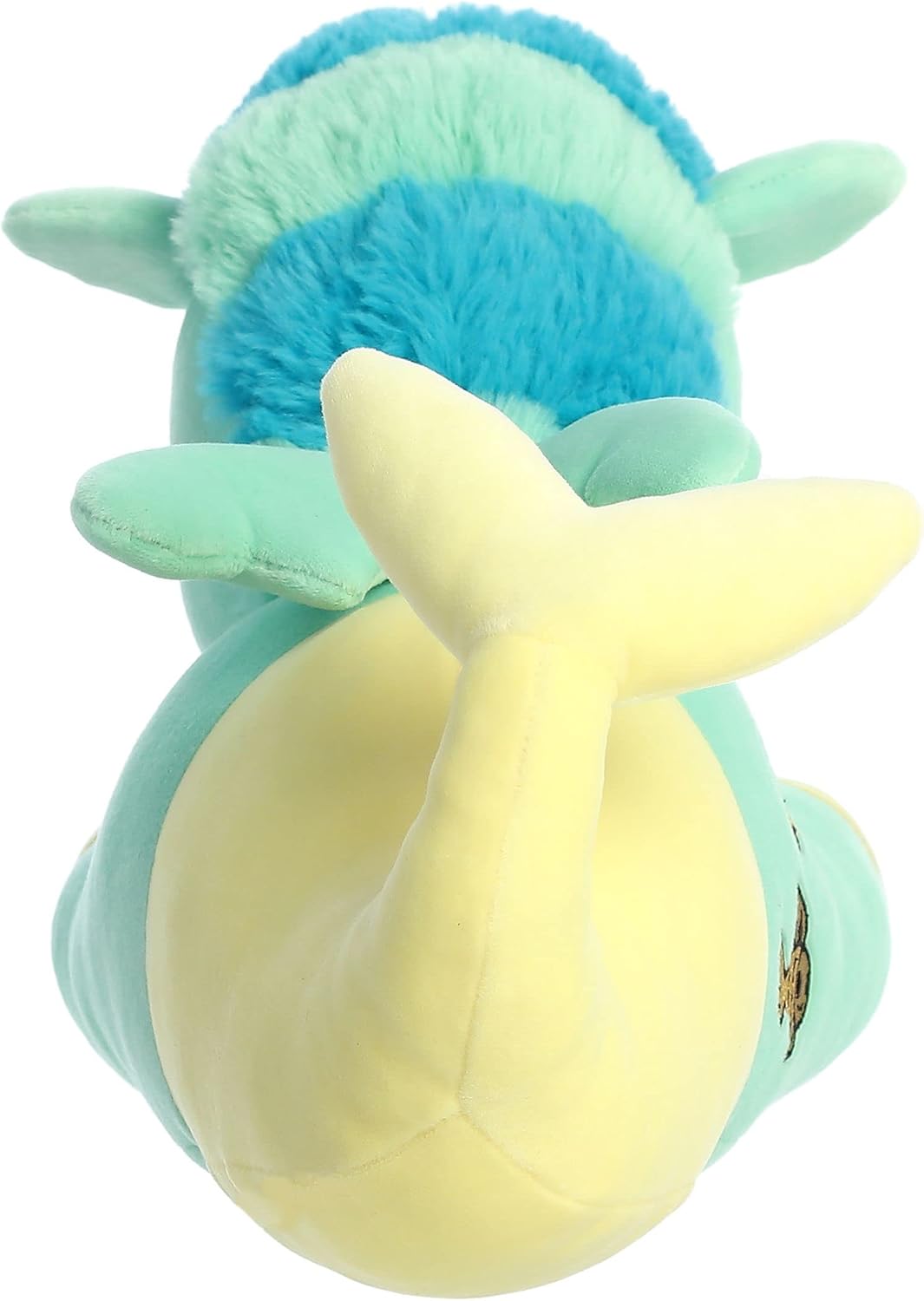 Aurora Enchanting  Tokidoki Squishy Animal de peluche verde mar – Diseño brillante y colorido – Peluche de pieza de exhibición – Amarillo 13 pulgadas